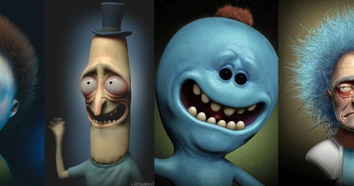 These Unique Renditions Of Rick And Morty Characters