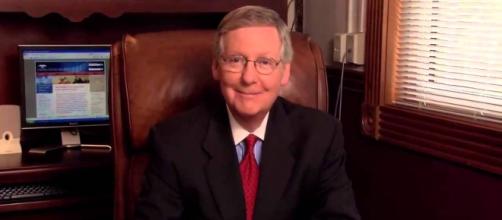 Mitch McConnell postpones vote on Obamacare repeal bill. Photo via Michael Deppisch, YouTube.