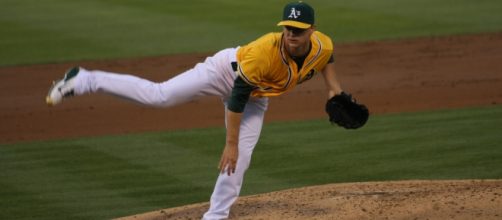 A's pitcher, Sonny Gray-Wikipedia Commons