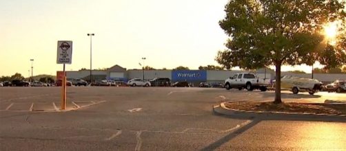 Photo Walmart in Sand Springs, Ok. screen capture from Fox 23 News video