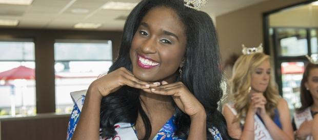 Miss District of Columbia 2017 Briana Kinsey offers a broad smile. Miss District of Columbia 2017 Briana Kinsey offers a broad smile.