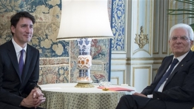 L'emergenza migranti divide l'Italia. Il presidente italiano Mattarella trova un alleato nel primo ministro canadese Trudeau