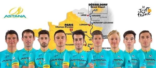 Corridori Astana Pro Team al Tour de France