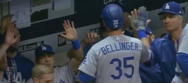 Bellinger after his crucial homer, Youtube, MLB channel, https://www.youtube.com/watch?v=CnHTg_ZGBFg Bellinger after his crucial homer, Youtube, MLB channel, https://www.youtube.com/watch?v=CnHTg_ZGBFg
