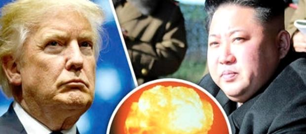 Donald Trump și Kim Jong un. Sursa foto: Daily Express Donald Trump și Kim Jong un. Sursa foto: Daily Express