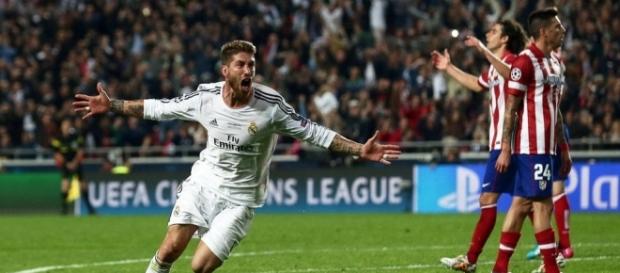La euforia domina a Sergio Ramos en su celebración. La euforia domina a Sergio Ramos en su celebración.