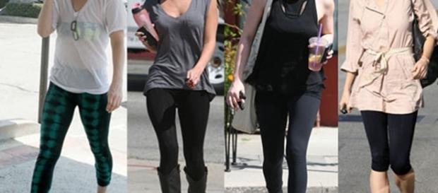 Mulheres usando calça legging no dia a dia Mulheres usando calça legging no dia a dia