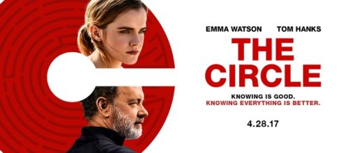 The Circle Movie Poster contaiingin logo and two of the film`s stars