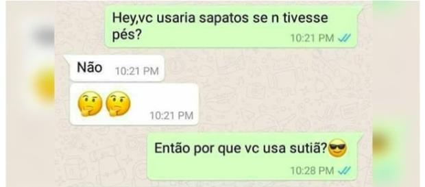 Foi fazer piada com a garota e recebeu uma resposta que não esperava Foi fazer piada com a garota e recebeu uma resposta que não esperava
