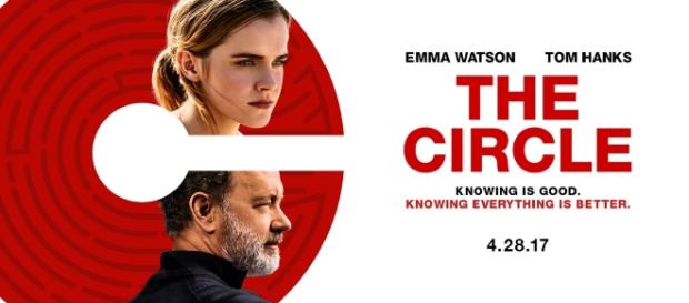 The Circle Movie Poster contaiingin logo and two of the film`s stars The Circle Movie Poster contaiingin logo and two of the film`s stars
