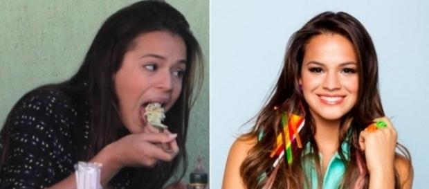 Bruna Marquezine sem maquiagem/ Bruna Marquezine com maquiagem Bruna Marquezine sem maquiagem/ Bruna Marquezine com maquiagem