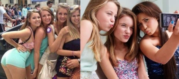 Garotas tiram foto de férias e algo na imagem deixa muita gente intrigada Garotas tiram foto de férias e algo na imagem deixa muita gente intrigada