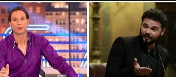 Javier Cárdenas y Gabriel Rufián. Javier Cárdenas y Gabriel Rufián.