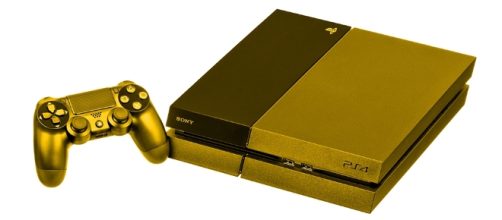 Gold PS4 has been leaked - By Evan-Amos via Wikimedia Commons (colorized)