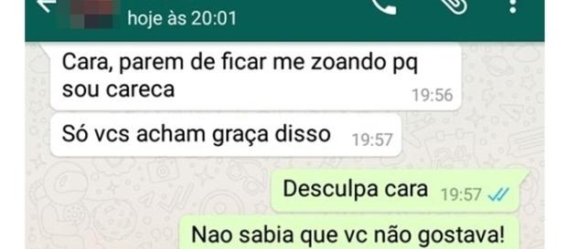 Os prints do WhatsApp fazem bastante sucesso Os prints do WhatsApp fazem bastante sucesso