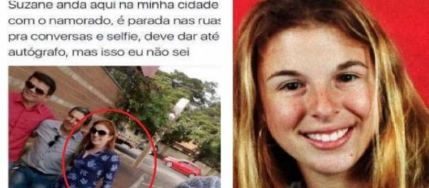 Suzane Richthofen atende pedidos de 'selfies' nas ruas Suzane Richthofen atende pedidos de 'selfies' nas ruas
