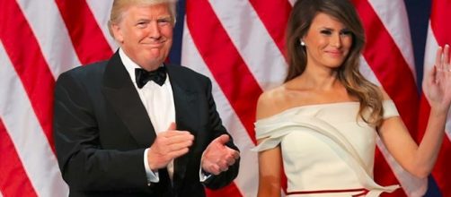 Donald and Melania Trump at Armed Services Ball by U.S. Army Sgt. Kalie Jones CCO Public Domain