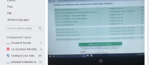 Dossier finale e relazione finale attività in piattaforma