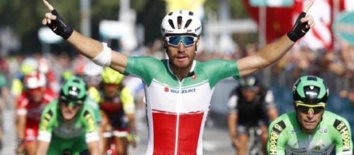 Giacomo Nizzolo in maglia tricolore