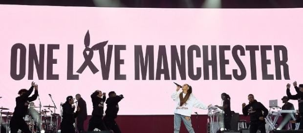 Brilliant stars unite for Ariana Grande's charity concert in Manchester. Photo - dailymail.co.uk Brilliant stars unite for Ariana Grande's charity concert in Manchester. Photo - dailymail.co.uk