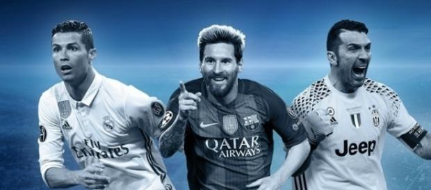 Cristiano Ronaldo, Leo Messi y Buffon Cristiano Ronaldo, Leo Messi y Buffon