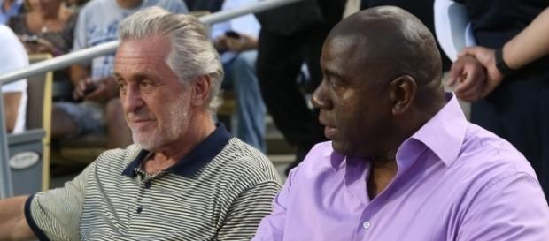 Magic Johnson and Pat Riley Photos Photos - San Francisco Giants v ... - zimbio.com Magic Johnson and Pat Riley Photos Photos - San Francisco Giants v ... - zimbio.com