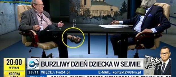 Michnik w programie Morozowskiego (fot. wykop.pl) Michnik w programie Morozowskiego (fot. wykop.pl)