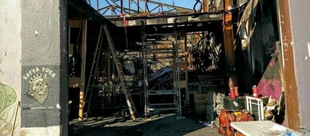 Inside of the Ghost Ship in Oakland, Calif., is seen 20 days after the Dec. 2 fire that killed 36. (Photo: Jim Heaphy/Wikimedia Commons) Inside of the Ghost Ship in Oakland, Calif., is seen 20 days after the Dec. 2 fire that killed 36. (Photo: Jim Heaphy/Wikimedia Commons)