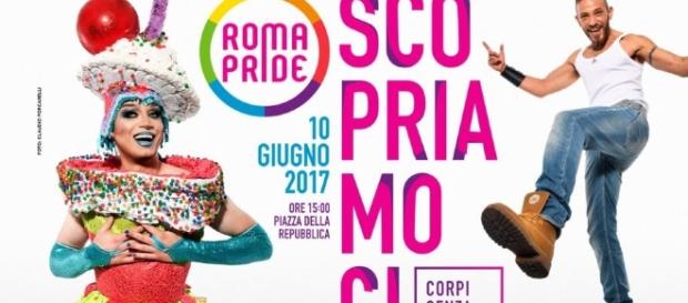 Roma Pride. La locandina dell'evento Roma Pride. La locandina dell'evento