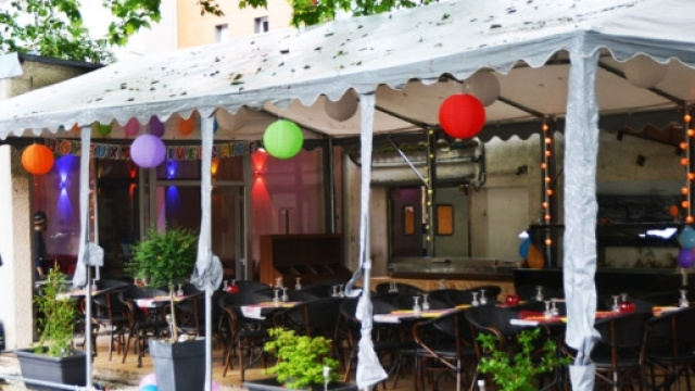 La terrasse du Jardin du Pré Fleuri