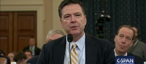 Former FBI director James Comey testifies in front of the Senate intelligence committee on Thursday -C-Span/ C-Span.org