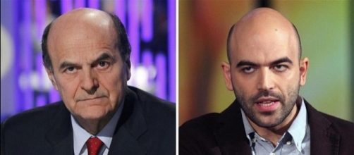 Pier Luigi Bersani e Roberto Saviano, due dei potenziali leader della Sinistra unita