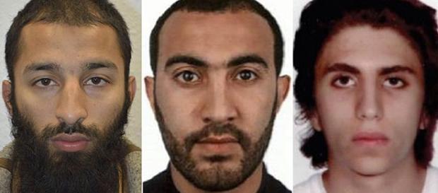 Photo left to right Butt, Redouane and Zaghba courtesy London Metropolitan police Photo left to right Butt, Redouane and Zaghba courtesy London Metropolitan police