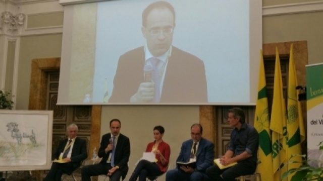 Il presidente nazionale Coldiretti, Roberto Moncalvo, alla presentazione dell'Igp "vitellone Piemontese della coscia"