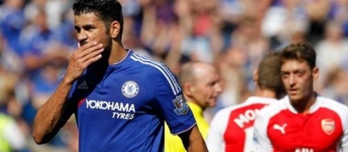 Chelsea forward Diego Costa in action against Arsenal. - premierleague.com