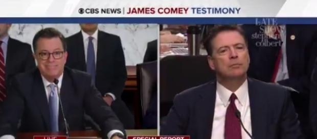 Stephen Colbert on James Comey, via Twitter Stephen Colbert on James Comey, via Twitter