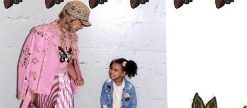 Beyonce and daughter Blue Ivy. Photo via Beyonce, Facebook.