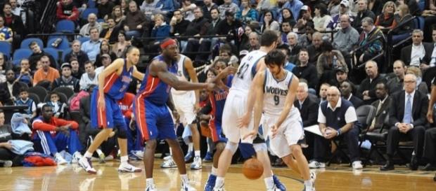 Ricky Rubio (with ball) of the Minnesota Timberwolves (Wikimedia Commons - wikimedia.org) Ricky Rubio (with ball) of the Minnesota Timberwolves (Wikimedia Commons - wikimedia.org)