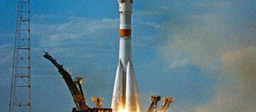 A launched rocket ASTP rocket / Photo via NASA , Wikimedia Commons