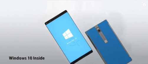 Microsoft Surface Phone 2017 concept and rendering. (Image Credit: Science and Knowledge Channel/Youtube)