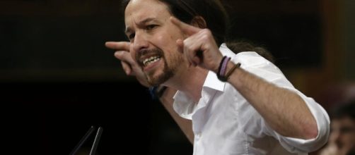 Pablo Iglesias, durante un acto de Podemos