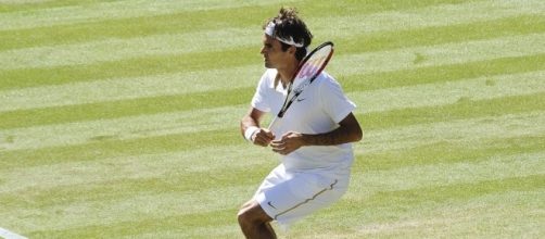 Roger Federer into his 50th Grand Slam quarter-finals / Photo via alphababy, www.flickr.com