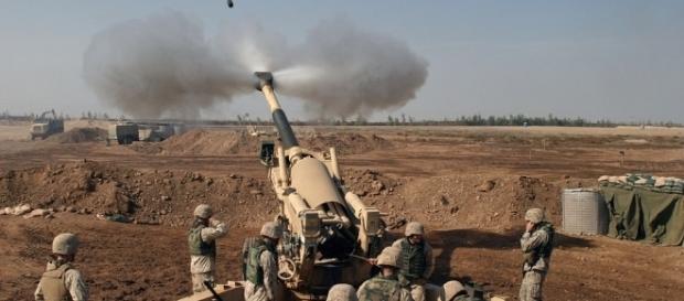Iraqi army in batttle against the extremists.https://pixabay.com/en/howitzer-mortar-grenade-weapon-60542/ Iraqi army in batttle against the extremists.https://pixabay.com/en/howitzer-mortar-grenade-weapon-60542/