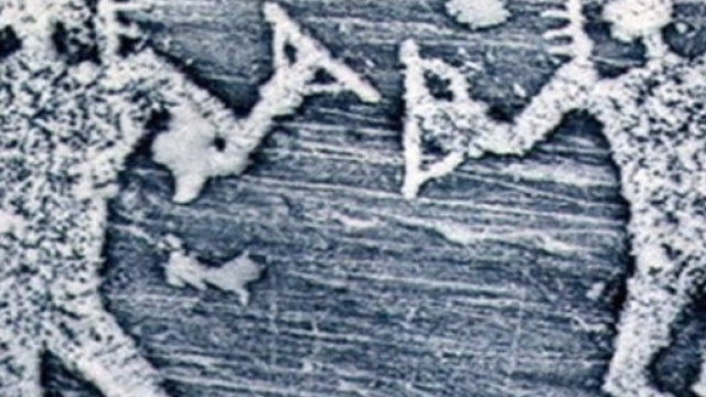 Immagine tratta dal The Express, petroglifi raffiguranti presunti alieni