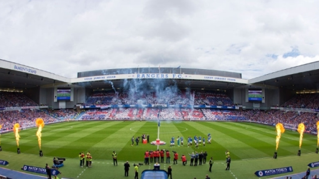 L'Ibrox Stadium, casa del Glasgow Ranger.