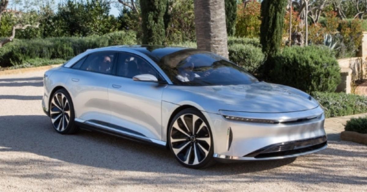 Lucid Motors' fully electric luxury sedan hits 235 mph top speed on test track