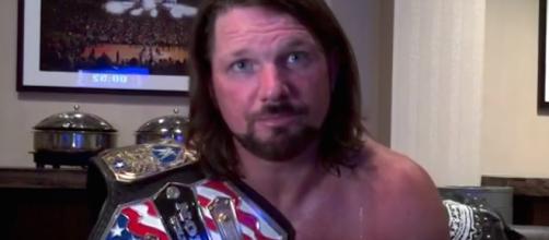 The new United States Champion AJ Styles will be a part of Tuesday's 'SmackDown' from San Antonio, Texas. [Image via WWE/YouTube]