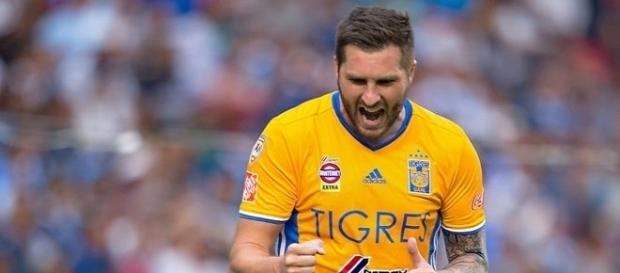 André-Pierre Gignac, delantero del Club Tigres André-Pierre Gignac, delantero del Club Tigres