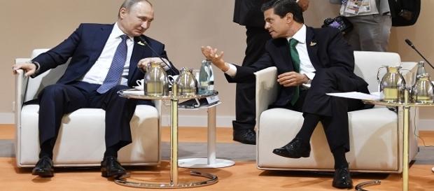 diálogo entre Vladimir Putin y Peña Nieto. diálogo entre Vladimir Putin y Peña Nieto.