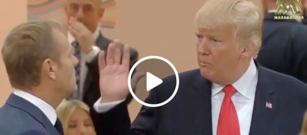 Donald Trump vs Donald Tusk (źródło: youtube.com). Donald Trump vs Donald Tusk (źródło: youtube.com).